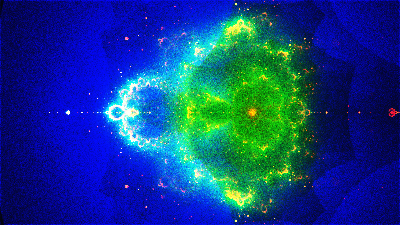 Variance estimate at each pixel of the Buddhabrot