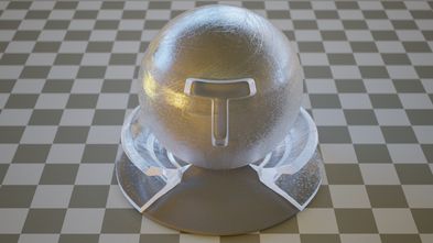 Rough dielectric with bumpmapping and textured roughness