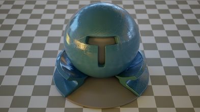 Rough plastic with bumpmapping and textured roughness