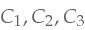 C_1, C_2, C_3